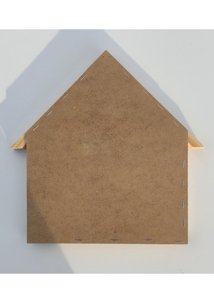 25X30CM Ahşap Çerçeveli Boyanabilir Kapalı Anahtarlık Panosu Beyaz modelleri