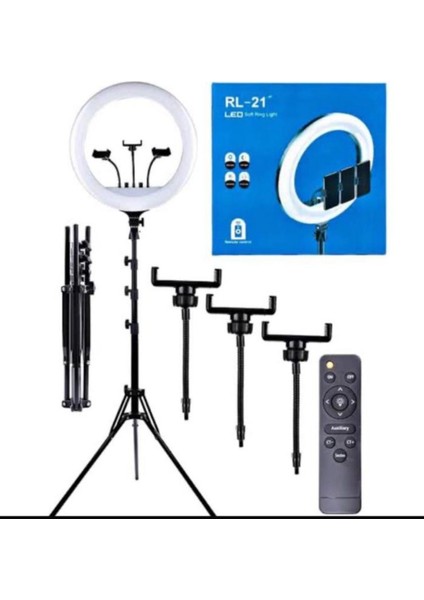 Rl-21 Inç Işıklı Telefon Tutucu Ring Light