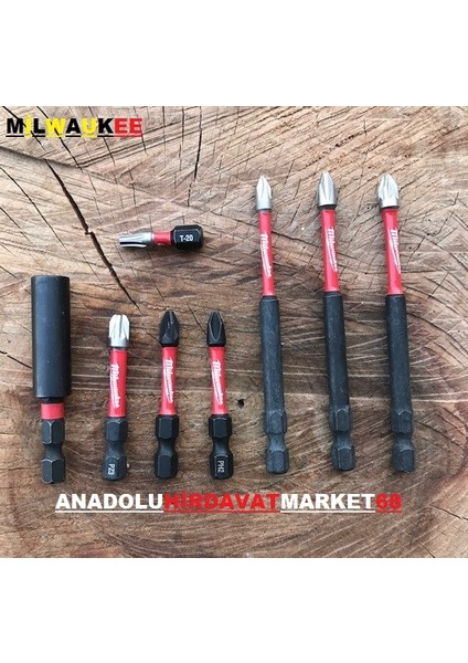 Yıldız Bits Uç Uzatma Seti Yıldız Sıkma Uç Cobalt Set 8pcs