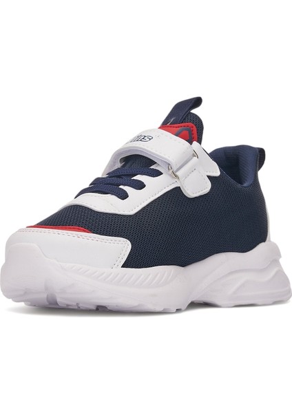 Günlük Erkek Kız Çocuk Sneaker Lastik Bağcıklı Cırtlı Hafif Nefes Alabilen Spor Ayakkabı 080
