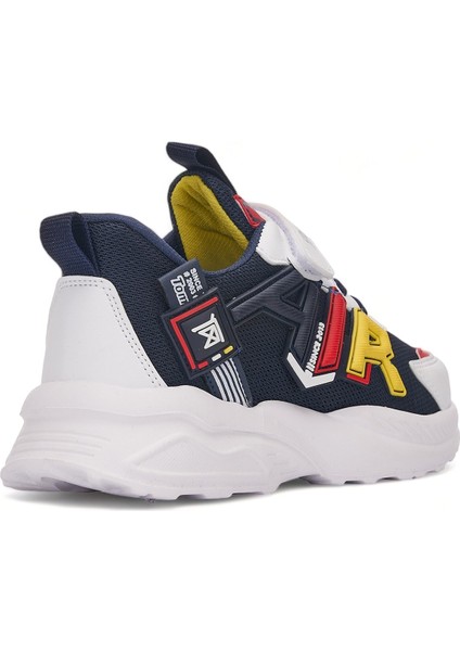 Günlük Erkek Kız Çocuk Sneaker Lastik Bağcıklı Cırtlı Hafif Nefes Alabilen Spor Ayakkabı 080
