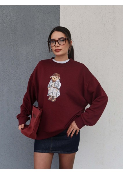 Bisiklet Yaka Teddy Bear Sweat fırsatları
