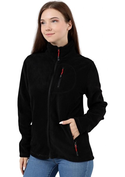 Kadın Erkek Outdoor Cepli Tam Fermuarlı Polar