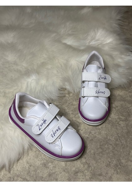 Günlük Erkek Kız Çocuk Sneaker Cırtlı Dikiş Detaylı Kalın Tabanlı Rahat Hafif Spor Ayakkabı 525PF fiyatları