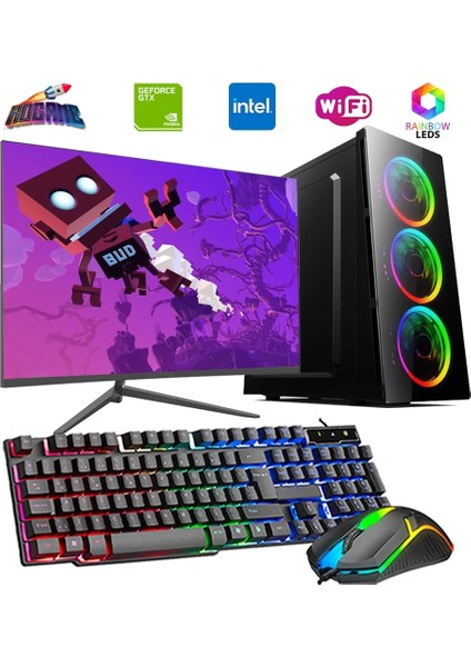 Intel I5 3n 8gb 480GB SSD 4gb GT740 24" Monitörlü Oyun Bilgisayarı