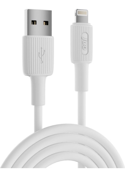 12W 2.4A Usb-A To Lightning iPhone iPad Silikon Hızlı Şarj ve Data Kablosu Beyaz 2 Metre indirimleri