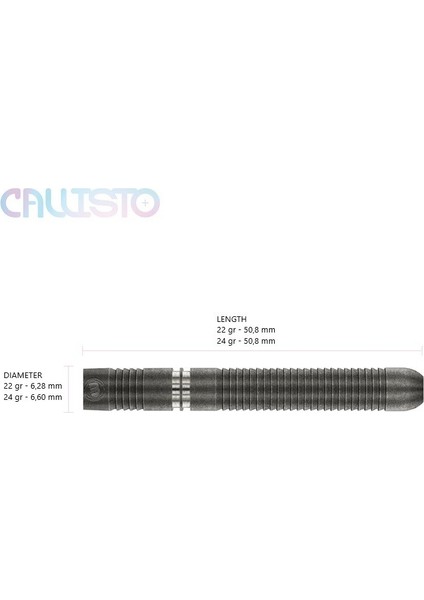 Callisto 1 %90 Tungsten Çelik Uçlu Dart Oku modelleri