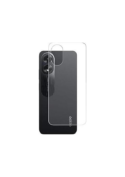 Oppo A18 Uyumlu Mat Arka Esnek Nano Koruyucu