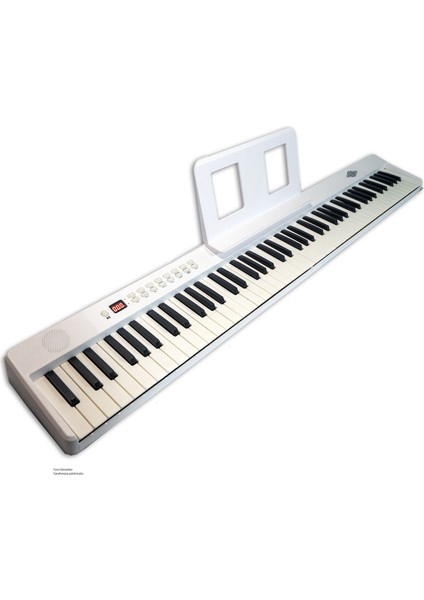 Bx-10 Wh 88 Tuş Katlanır Org (Pedal ve Çanta dahil, Şarjlı) - Beyaz