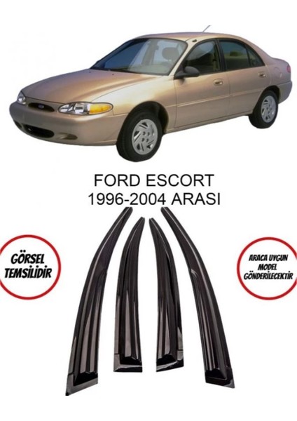 Ford Escort 1996-2004 Oto Cam Rüzgarlık 4 Lü Takım