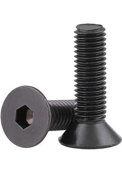 Civata Standart 50'li Paket Dın 7991 10.9 Metrik 8X1,25X30 Siyah