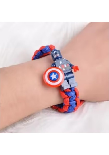 Captain America LEGO Figürlü Lastikli Bileklik fiyatları