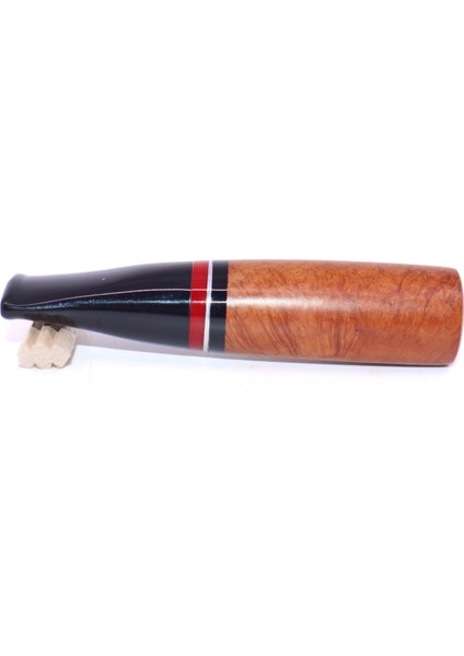 Toscanello Backwoods Ağızlık Kahverengi - Kırmızı-Siyah Şeritli 1903 modelleri