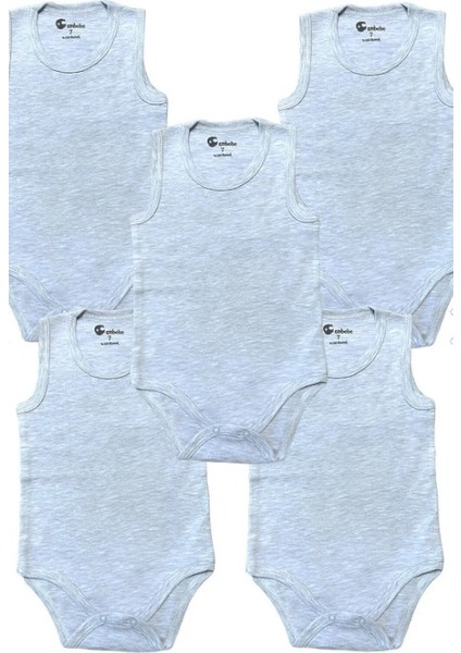 Büyük Boy Çocuk Çıtçıtlı Body 2-3-4-5-6-7-8-9-10-11-12 Yaş Çocuk Body (5 Adet)