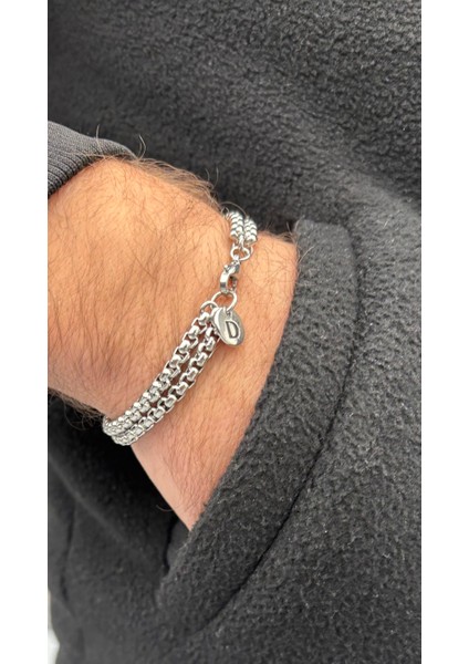 Harfli Çelik Bileklik Gerçek Kararmaz Yeni Model