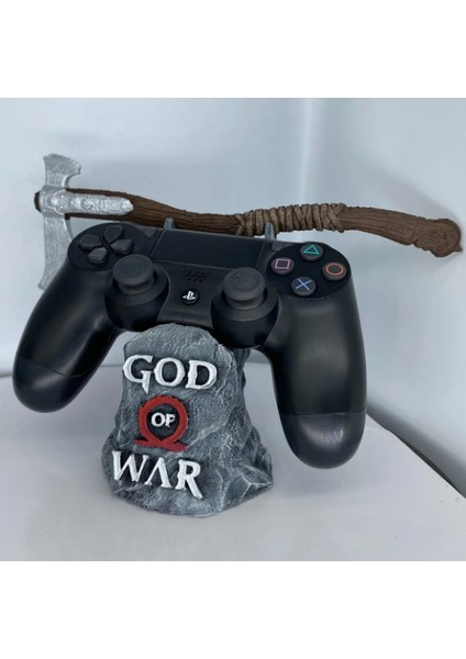 God Of War Joystick Standı, God Of War Baltalı Konsol Standı