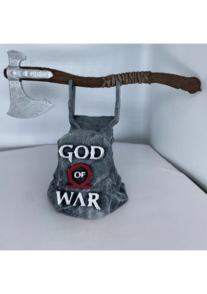 God Of War Joystick Standı, God Of War Baltalı Konsol Standı