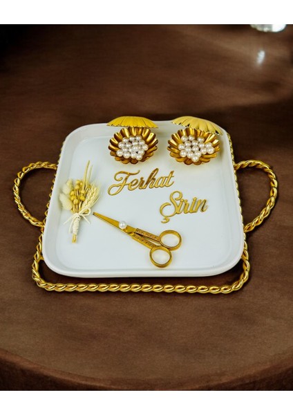 Forever Gold Söz Tepsisi ve Nişan Tepsisi fiyatları