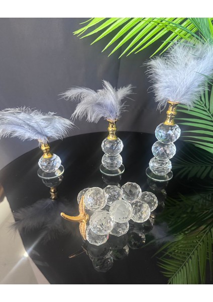 Elysia Dekoratif Gold Tüylük ve Üzüm