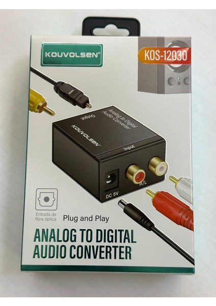 Analog Dijital Çevirici Rca Optik Çevirici Analog Optik Çevirici