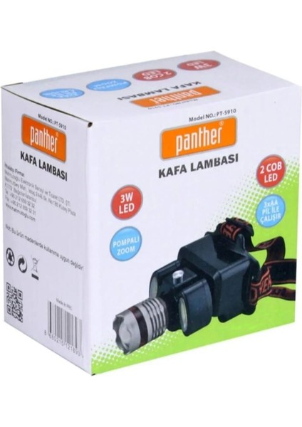 PT-5910 Pompalı Zoom Ledli Lamba 3W 3AA Pilli fırsatları