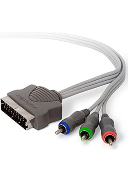 Rca Kablo Scart Plug To 3 Rca/phono Rgb Plugs Art. 640880 1.5 Metre