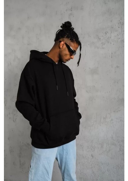 By Kea Erkek Düz Kapüşonlu Sweat - Siyah modelleri