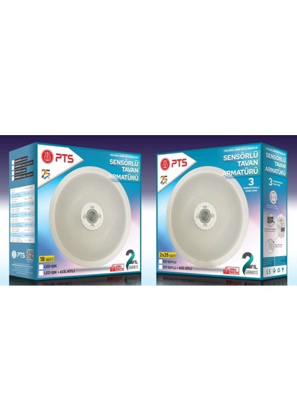 Full Ledli +Acil Kitli tavan Armatürü Dıştan Ayarlı-ORN403