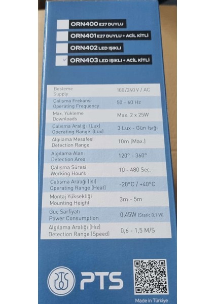 Full Ledli +Acil Kitli tavan Armatürü Dıştan Ayarlı-ORN403 fırsatları