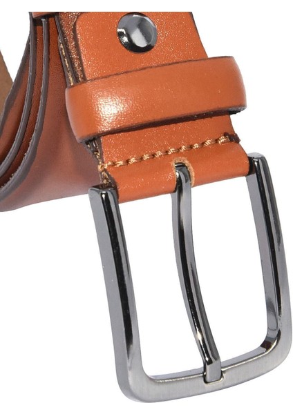 Taba Hakiki Deri Düz Renk 3.5 Cm.lik Klasik Kemer - 208-DÜZ