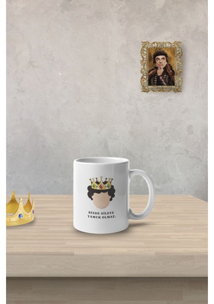 Prens Baskılı Kupa - Bizde Aileye Yamuk Olmaz.