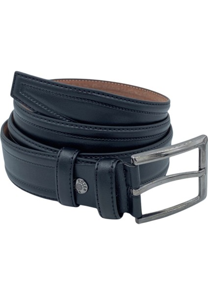 * 3.5 Cm. Klasik Suni Deri Desenli Model Kemer Siyah fiyatları