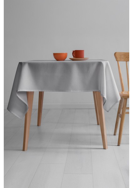 Nayra Keten Masa Örtüsü 160 x 220 - Gri