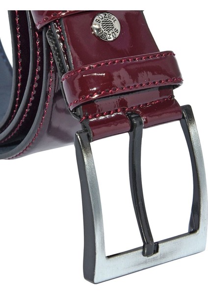 * 4 Cm. Klasik Suni Deri Rugan Kemer Bordo fiyatları