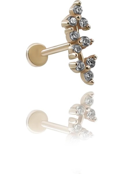 Üçlü Çiçek Piercing