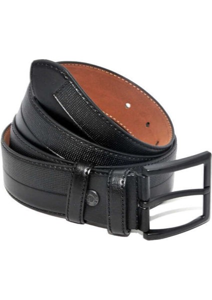 4 Cm. Klasik Suni Deri Desenli Erkek Kemer Siyah fiyatları