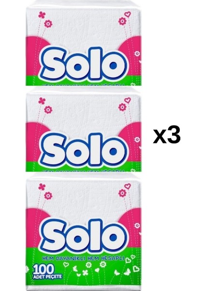 Peçete 100'lü x 3 Adet