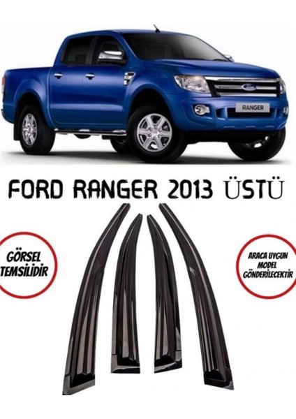 Ford Ranger 2013 Oto Cam Rüzgarlık 4lü Takım