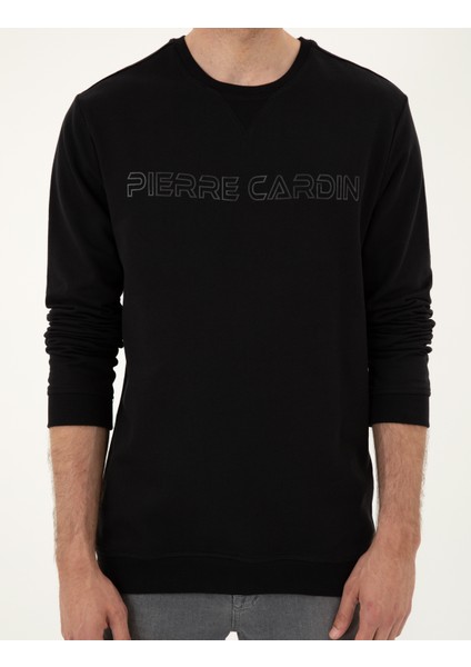 Erkek Siyah Regular Fit Sweatshirt 50279523-VR046