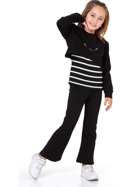 Kız Çocuk 3'lü Takım (Pantolon+Bluz+T-Shirt) 12125 fiyatları