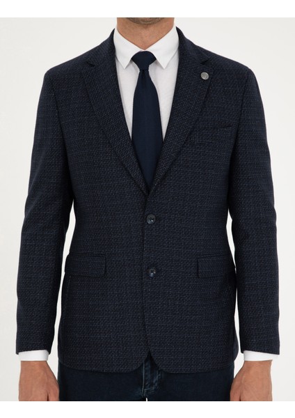 Erkek Lacivert Slim Fit Ceket 50291954-VR033