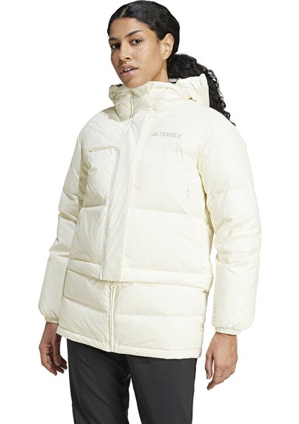 Xpl W Goose Jkt Kadın Outdoor Montu IX7929 Krem