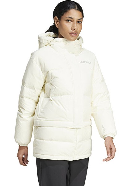 Xpl W Goose Jkt Kadın Outdoor Montu IX7929 Krem