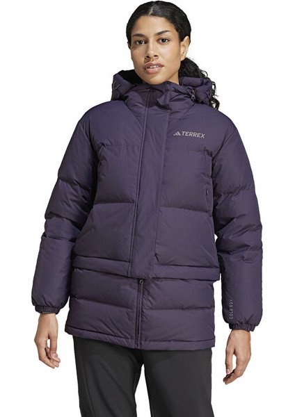 Xpl W Goose Jkt Kadın Outdoor Montu IX7930 Mor