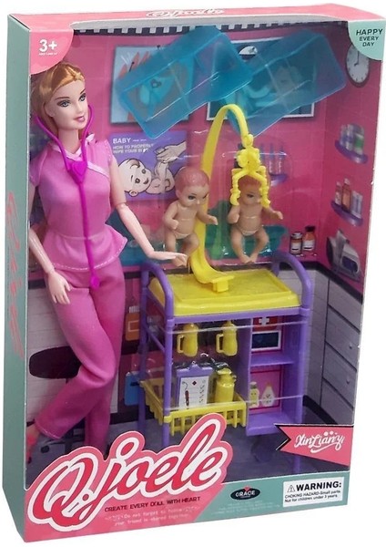 *10 Parça Kutulu Aksesuarlı Bebek Bakıcısı Oyun Seti 7397 fiyatları