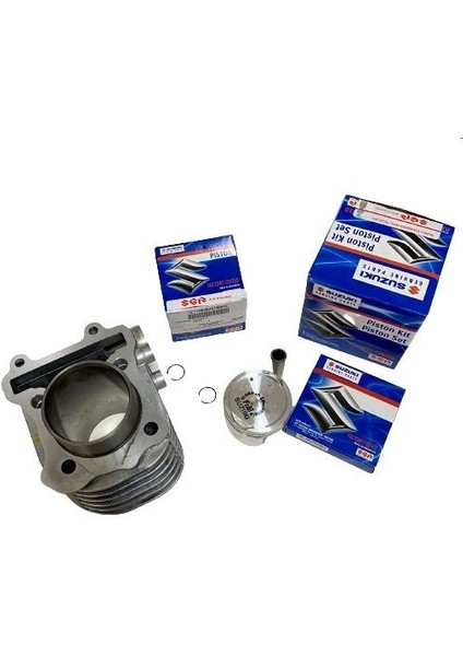 Suzuki Address 110 Silindir Seti Piston Sekman Komplr Orjinal Set -Supermoto