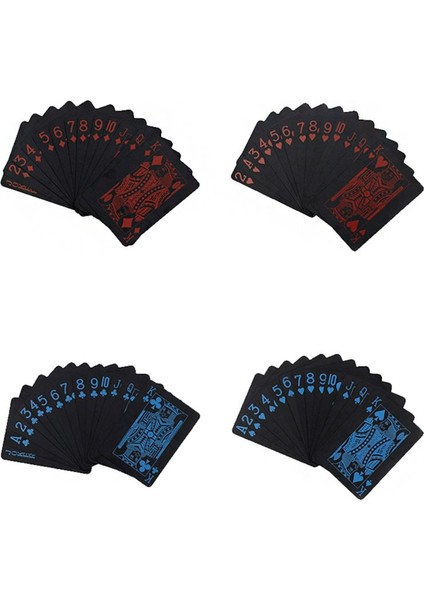 Siyah Kırmızı Iskambil Kağıdı Plastik Su Geçirmez Oyun Kağıdı CIN953KR fiyatları