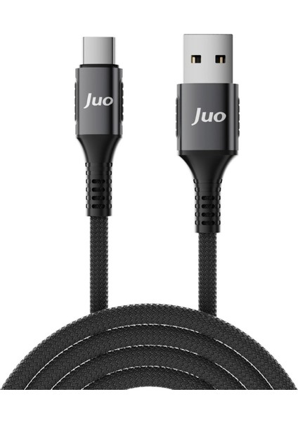 66W Usb-A To Type-C Örgülü Hızlı Şarj ve Data Kablosu 1 Metre
