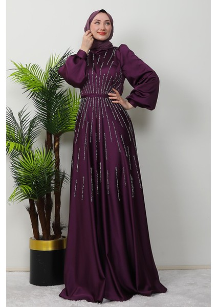 Ceyda Saten Abiye Mor