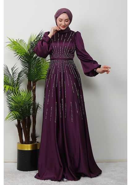 Ceyda Saten Abiye Mor fiyatları